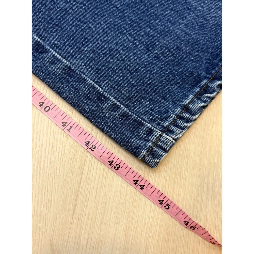 Posted Slim Jeans Womens 7/8 Blue High Waisted Straight Leg Denim Vintage